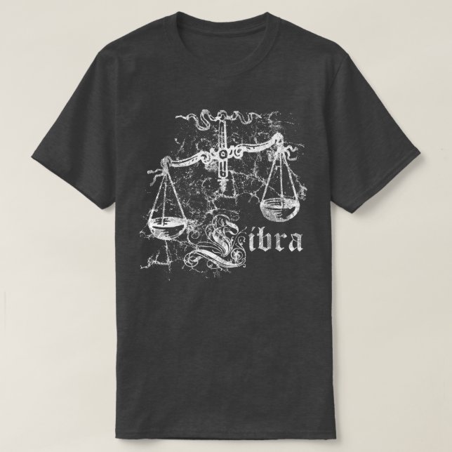 T-shirt Bibliothèque Vintage Zodiac (Design devant)