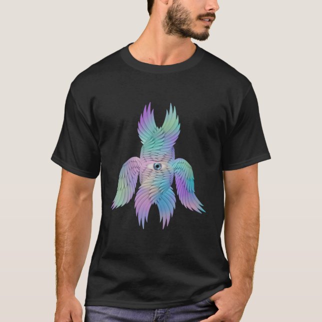 T-shirt Bibliquement exacte Angel Rainbow Seraph (Devant)
