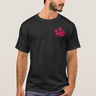 T-shirt Bicep Curl Minimalist Gym - Purple Fitness Design