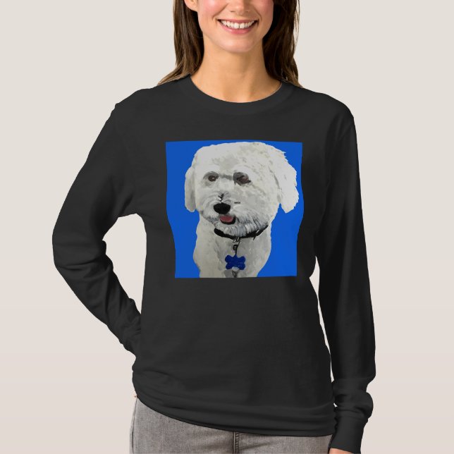 T-shirt Bichon Bleu (Devant)