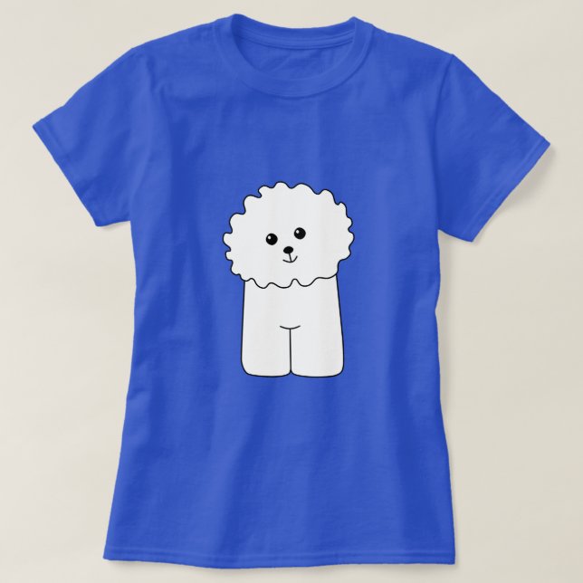 T-shirt Bichon Frise. (Design devant)