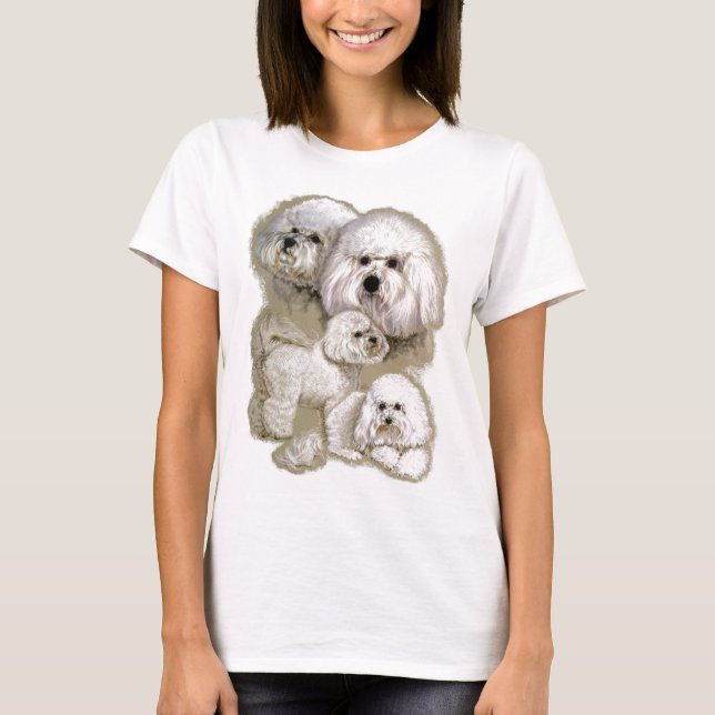 T-shirt Bichon Frise (Devant)