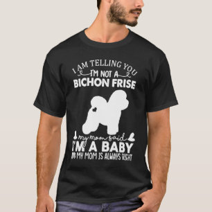 T-shirt Bichon Frise Chien Femmes Maman Maman Mama Baby Ch