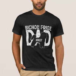 T-shirt Bichon Frisé Chien Papa Chien Chien