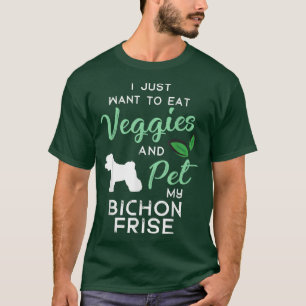 T-shirt Bichon Frise Funny Vegan Dog Lover Owner Xmas Birt