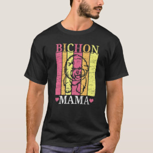 T-shirt Bichon Frise Mama Chien Chien éleveur Chien Puppy 