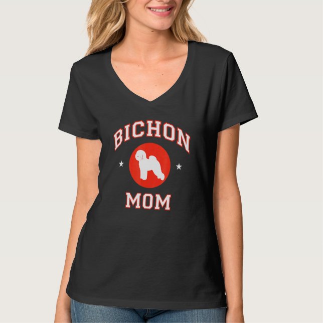 T-shirt Bichon Frise Maman 1 (Devant)