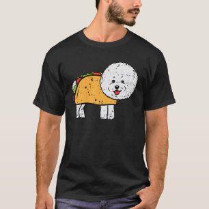 T-shirt Bichon Frise Taco Funny Cinco De Mayo Chien Mexica