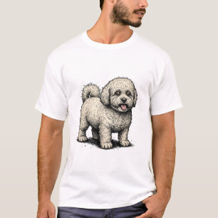 T-shirt Bichon Frise Vintage : Amateur de Chien Classique