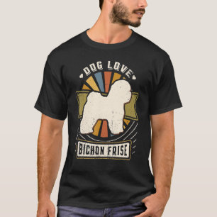 T-shirt Bichon Frise Vintage Classic Retro Chien