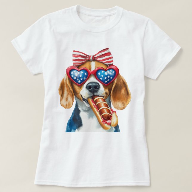 T-shirt Bichon patriotique (Design devant)