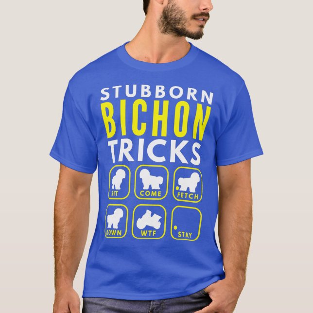 T-shirt Bichon têtu - Entraînement des chiens (Devant)