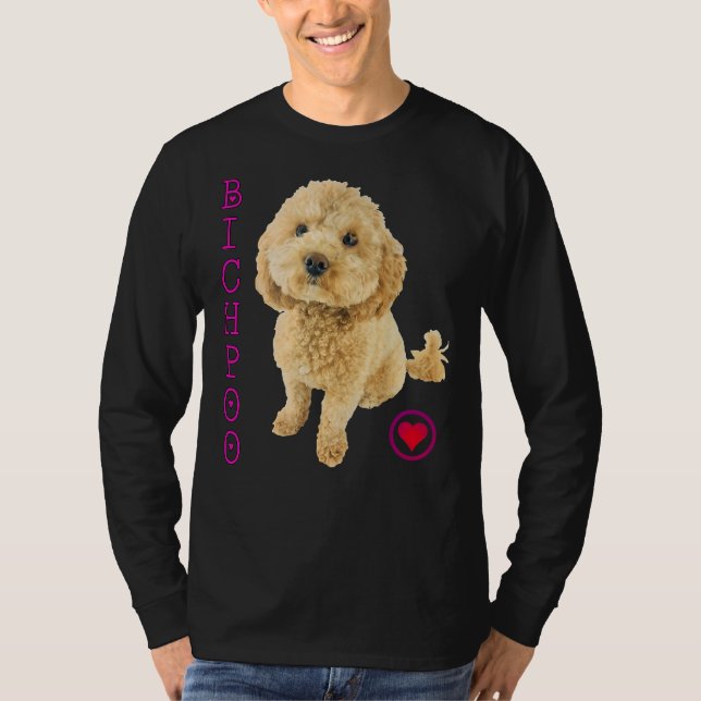 T-shirt Bichpoo Chien Chien Chien Chien Poodle Croix Noodl (Devant)