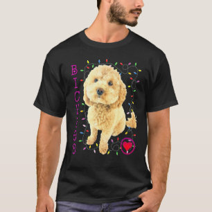 T-shirt Bichpoo Puppy Dog Poodle Cross Noodle Super Cute B