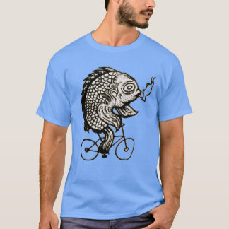 T-shirt Bicyclage Poisson fumé