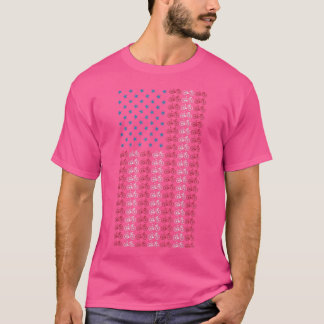 T-shirt Bicycle American Flag 4th of July Cycling Cyclist