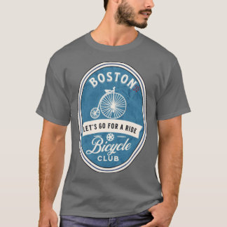 T-shirt Bicycle Boston Massachusetts surdimensionnés