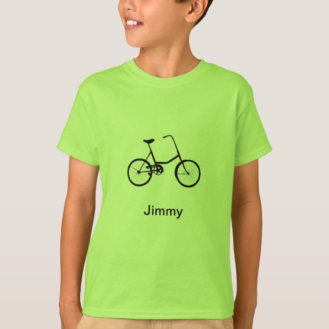 T-shirt Bicyclette à deux roues personnalisée (Devant)