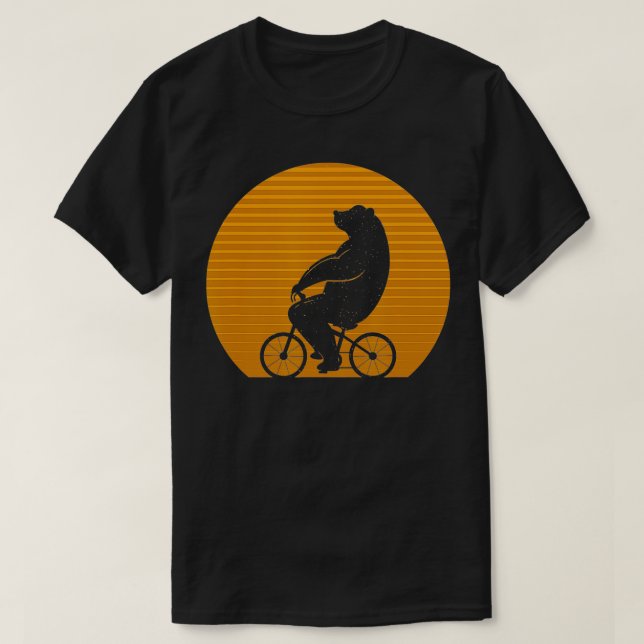 T-shirt Bicyclette à ours (Design devant)