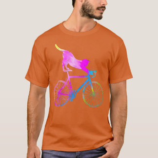 T-shirt Bicyclette amusant Cycliste Chat