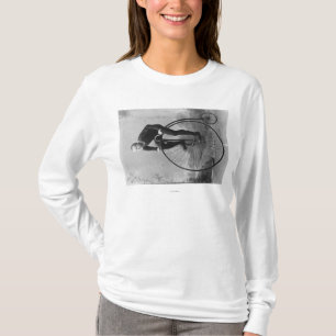 T-shirt Bicyclette avec la grande photographie de roue