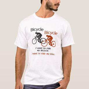 T-shirt Bicyclette de bicyclette