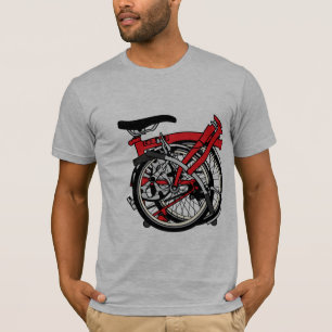 T-shirt Bicyclette de Brompton pliée