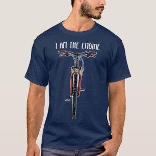 T-shirt Bicyclette Drôle Je Suis Le Moteur
