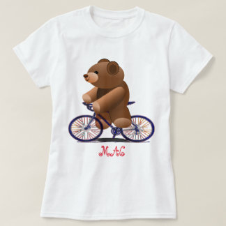 T-shirt Bicyclette et copie d'ours de nounours