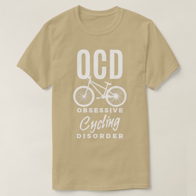 T-shirt Bicyclette Obsessive OCD Trouble Drôle Cycleur Bic (Design devant)