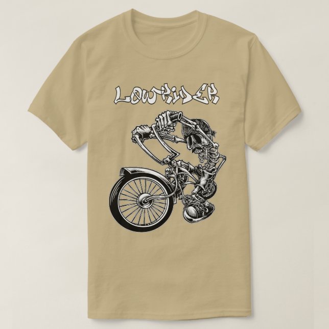 T-shirt Bicyclette Pour Homme Chicano Cholo Style Bas (Design devant)