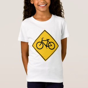 T-Shirt Bicyclette pour panneau routier