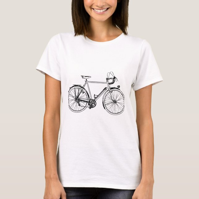 T-shirt Bicyclette vintage (Devant)