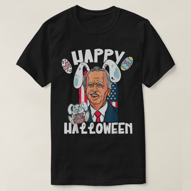 T-shirt Biden avec Ears Bunny de Pâques (Design devant)