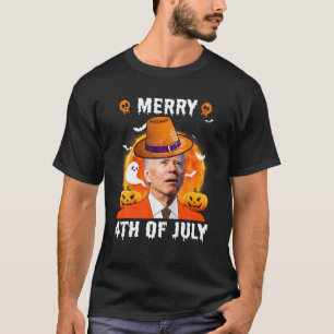 T-shirt Biden Halloween Confused Merry 4 juillet Funny H