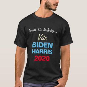 T-shirt BIDEN HARRIS 2020 Squash The Malarkey Funny