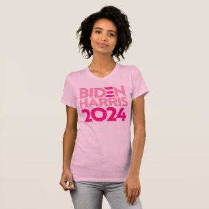 T-shirt Biden Harris 2024 en rose