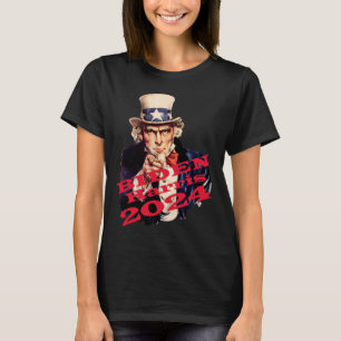 T-shirt Biden Harris 2024 Votez Bleu Billet Démocrate