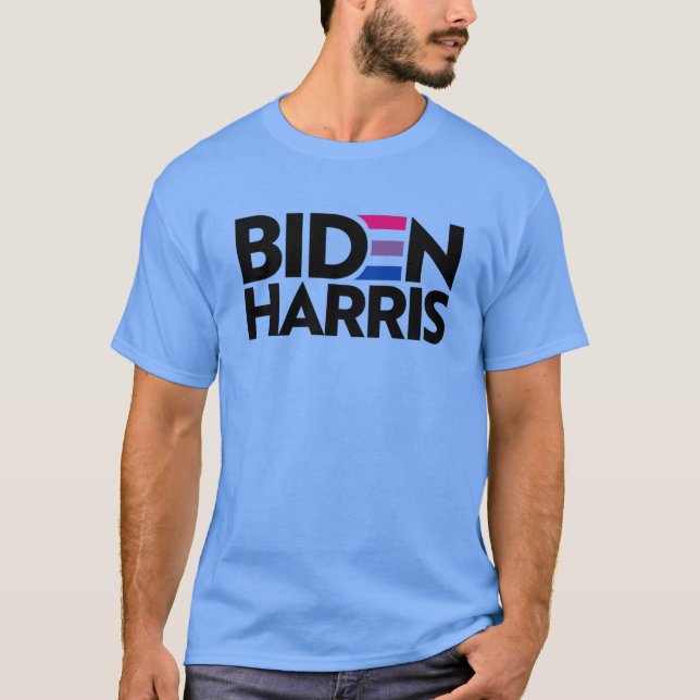 T-Shirt Biden Harris Fierté Bi (Devant)