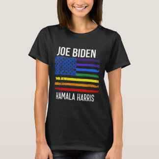 T-shirt Biden Kamala Harris 2020 Rainbow Us Drapeau Lgbt E