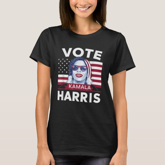 T-shirt Biden Kamala Harris Vote Kamala 2024 Pour Les Femm (Devant)