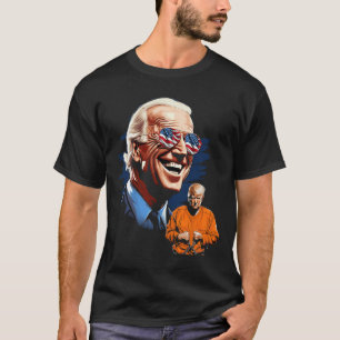 T-shirt Biden Rire Trump Pour Emprisonner Les Anti-Trump