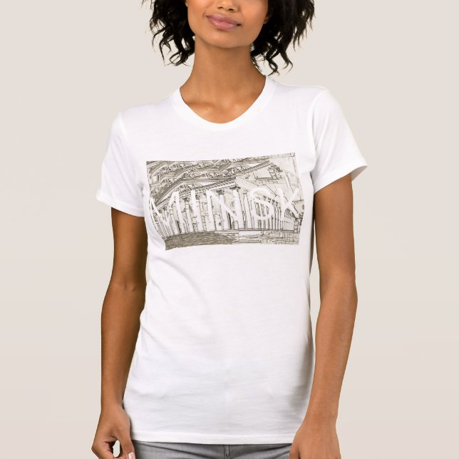 T-shirt BiélorБ е л а р у ь с  de Minsk   Architecture Ske (Devant)