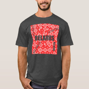T-shirt Biélorussie Б л а р у с Chemise National Folk Moti