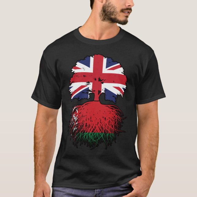 T-shirt Biélorussie Bélarussien Royaume-Uni Royaume-Uni (Devant)