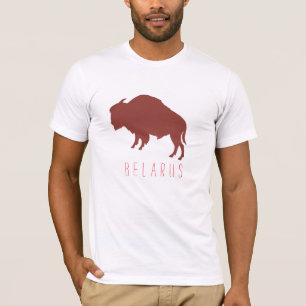 T-shirt Biélorussie Bison З Biélorusse у б р Б а е л  Mini