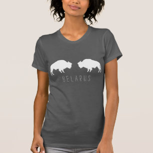 T-shirt Biélorussie Bison З Biélorusse у б р Б а е л  Mini