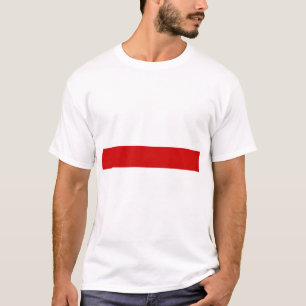 T-shirt Biélorussie blanc-rouge-blanc