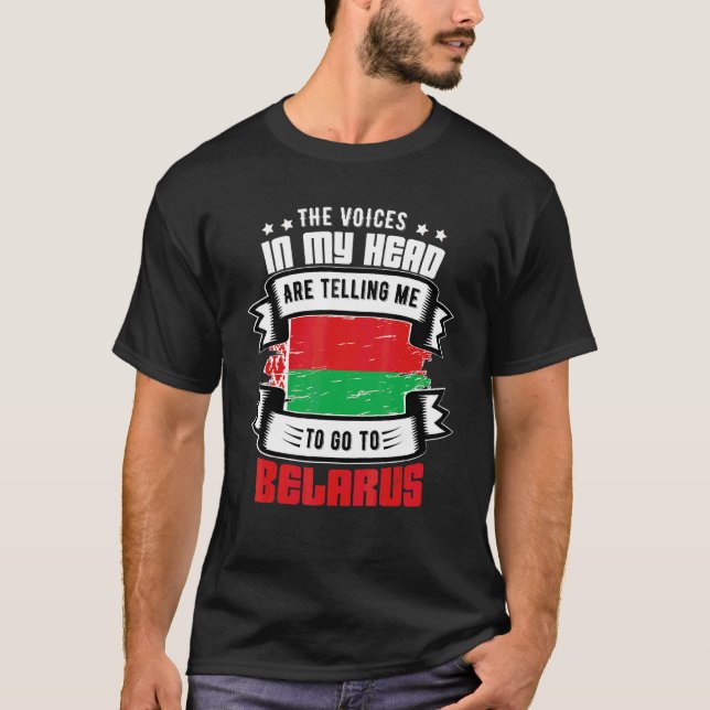 T-shirt Biélorussie Dans Ma Tête (Devant)