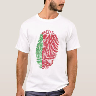 T-shirt Biélorussie Drapeau Empreinte Pays Fierté